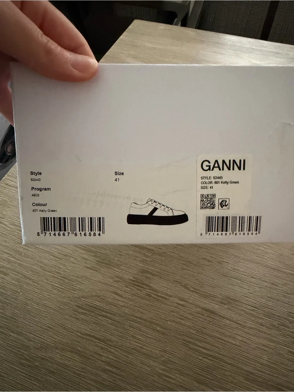 Ganni White Leather Sneakers